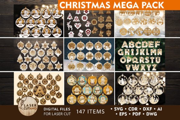 Download 147 CHRISTMAS ORNAMENTS MEGA PACK - Christmas ornaments Collection