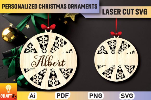 Download Personalized Christmas Ornaments SVG - Christmas ornaments Collection
