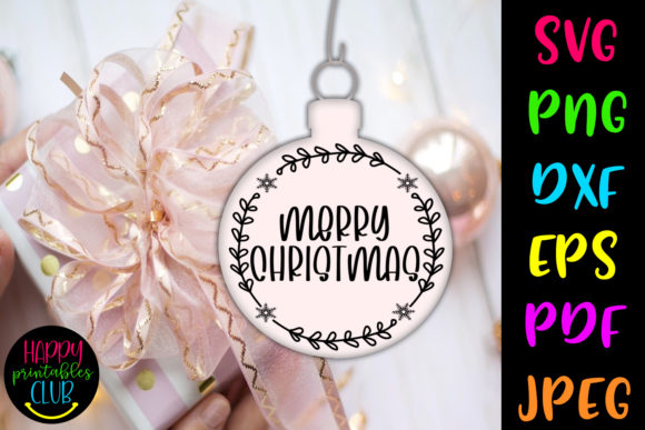 Download Christmas Round Ornaments SVG- Merry - Christmas round ornaments svg Collection