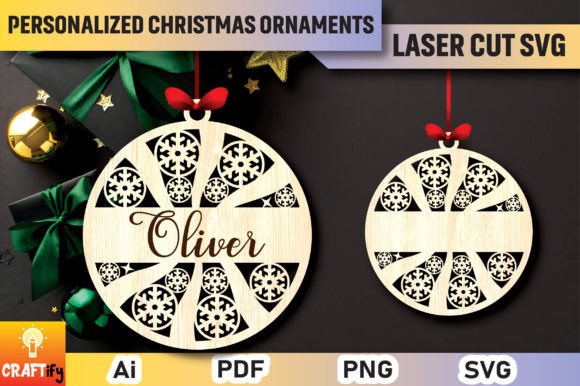 Download Personalized Christmas Ornaments SVG - Christmas ornaments Collection