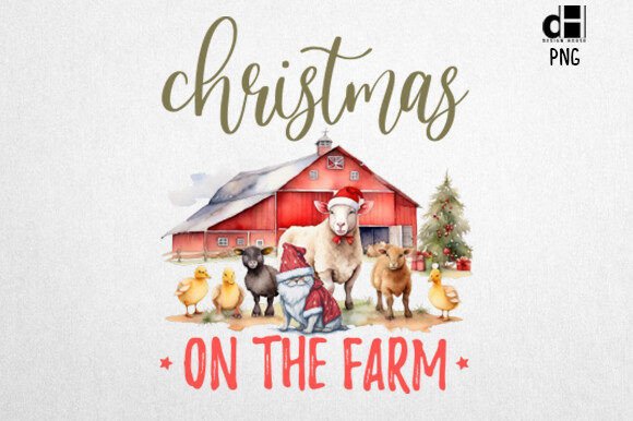 Download Vintage Christmas Farm Sublimation PNG - Premium Bundle
