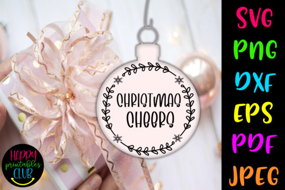 Download Christmas Round Ornaments SVG- Cheers - Christmas round ornaments svg Collection