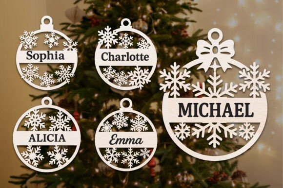 Download Laser Cut Christmas Ornaments SVG Bundle - Christmas ornaments Collection