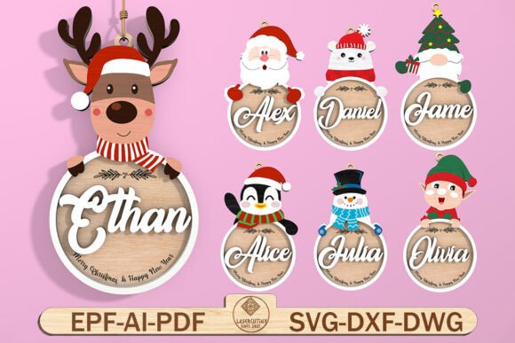 Download Personalized Christmas Ornaments Svg - Christmas ornaments Collection